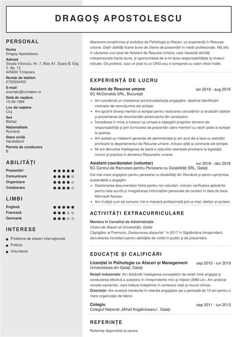 Sfaturi I Exemple Despre Cum S Scrii Un Cv Simplu Cvmaker Ro