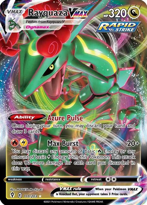 Pokemon Rayquaza VMAX Alternate Art Secret Vrcradle