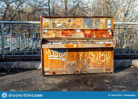 Abandoned Piano Of The Nelson Ghost Town Editorial Photo