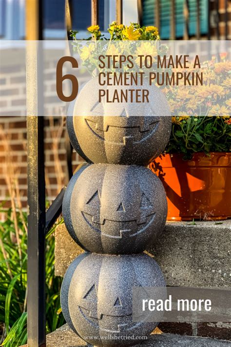 Concrete Pumpkin Well She Tried