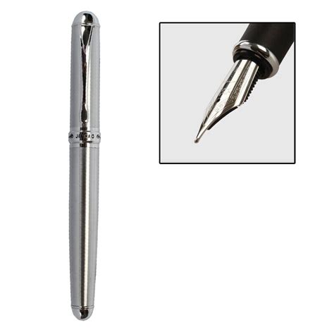 Jinhao X Stainless Steel Fountain Pen Fine Nib Calligraphy Office