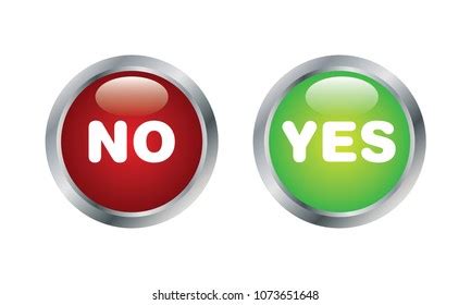 Yes No Button Vector Illustration Yes Stock Vector Royalty Free