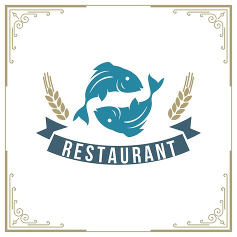 Premium Vector | Seafood restaurant logo vector illustration