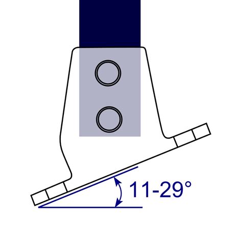 252 Slope Base Flange 11 To 29 Degrees Modular Metal Store