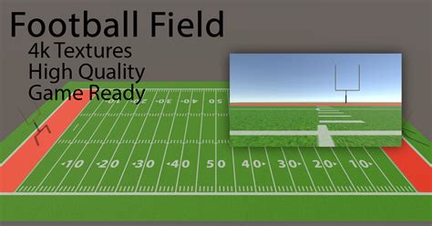 Pro Football Field 3d Props Unity Asset Store