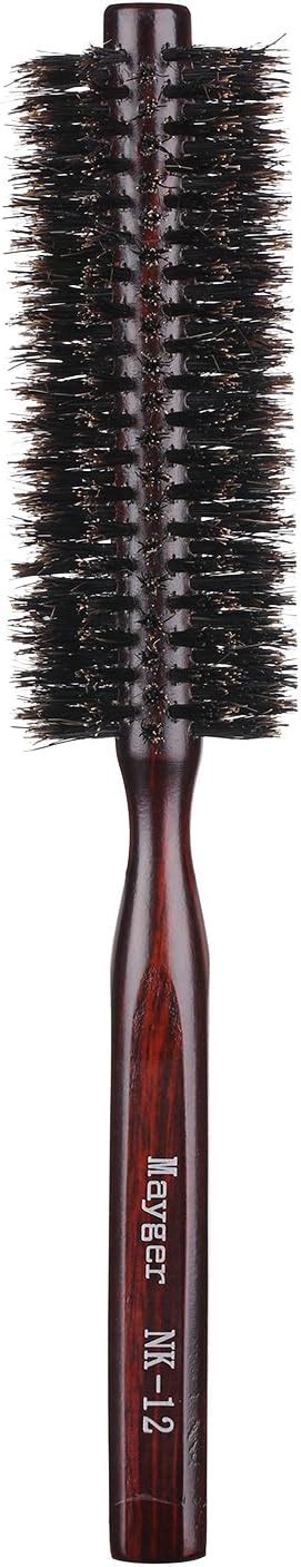 Amazon Vista Round Hair Brush Boar Bristle Wooden Hair Brush For