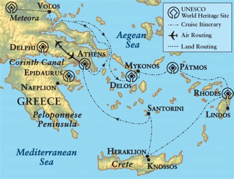 Aegean Sea Map Ancient Greece