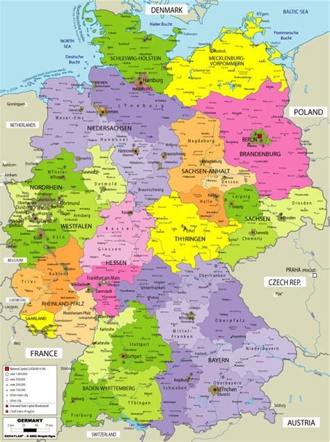 Free Printable Map Of Germany