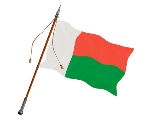 Premium Photo | National flag of madagascar background with flag of ...