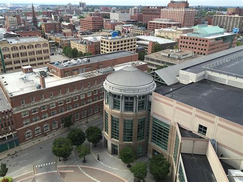 Providence RI rooftops - ProJo and RI Convention Center Photograph by ...