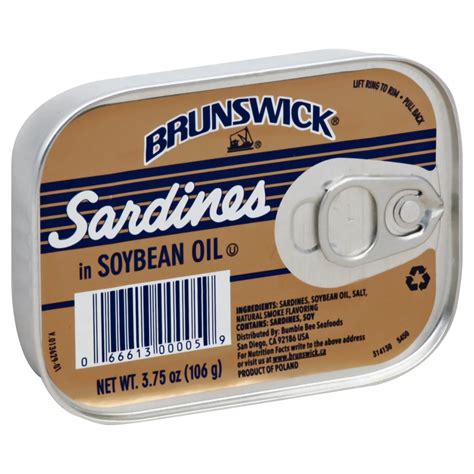 Brunswick Sardines In Soybean Oil Shop Seafood At H E B