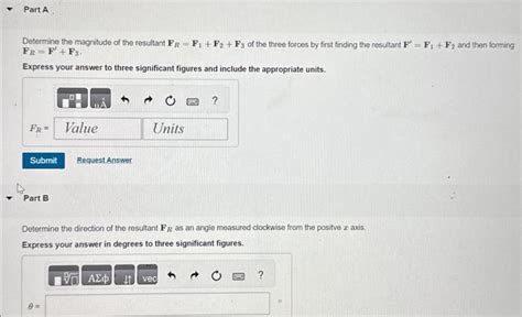 Solved Determine The Magnitude Of The Resultant Fr F1 F2 F3