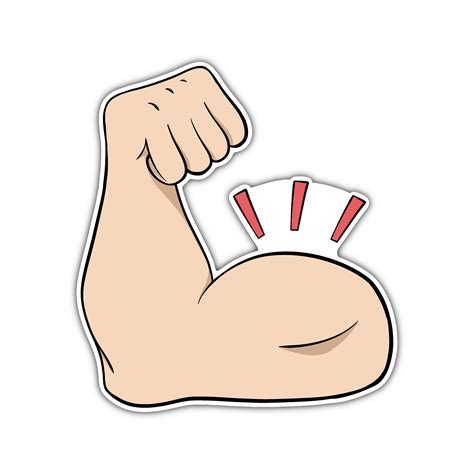 Muscle Sticker Illustration 22791176 Png