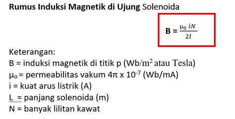 5 Rumus Induksi Magnetik Serta Contoh Soal And Pembahasannya