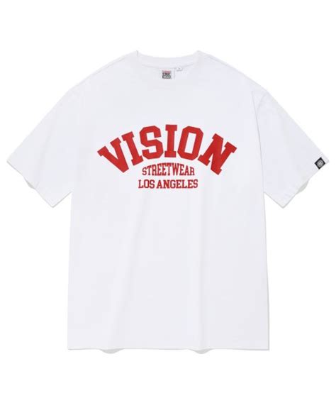 Musinsa Vision Streetwear Vsw Arch Logo T Shirts Red