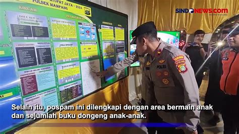 Ramah Anak Polsek Mampang Dirikan Pos Pengamanan Lebaran 2024 Bertema