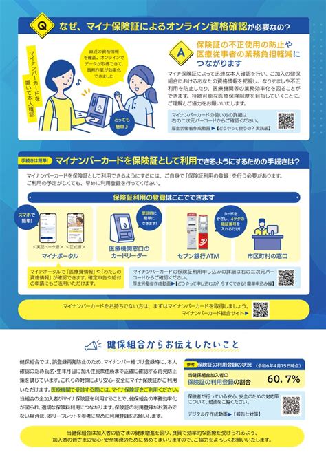 医療機関の受診はマイナ保険証でINFORMATIONワコール健康保険組合