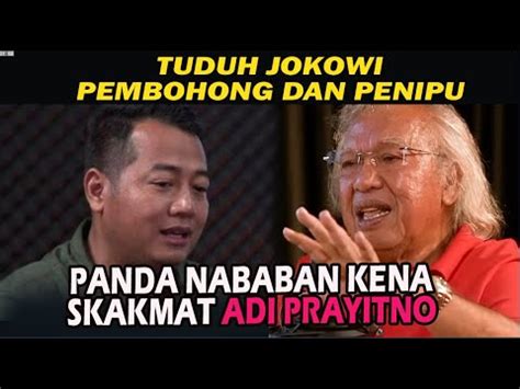 Panda Nababan Sebut Jokowi Pembohong Menipu Dan Mau Habisi Pdip Tapi