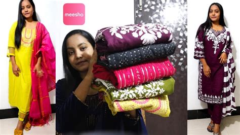 Meesho Kurta Set Haul Starting From Rs Meesho Summer Kurta Set