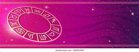 Personal Horoscope Prediction On Magic Colors Stock Vector Royalty