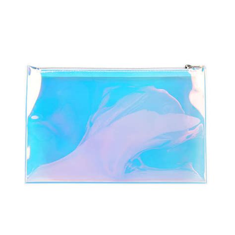 China Travel Waterproof Tpu Premium Holographic Makeup Bag Ziplock Lady