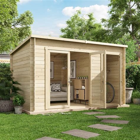 Billyoh Tianna Log Cabin Summerhouse With Side Shed