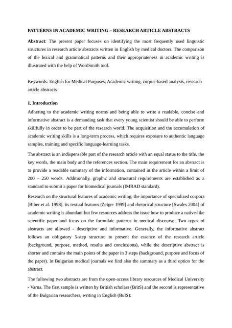 😊 How To Write The Abstract Section Of A Research Paper How To Write