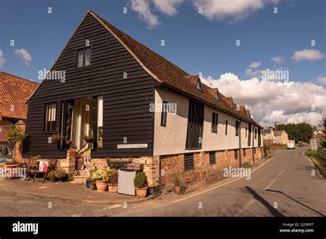 Old Timber Framed Houses In Lavenham Uk Stock Photo Alamy