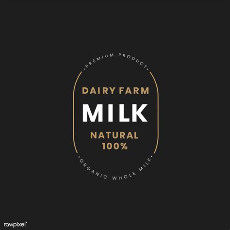 Dairy farm milk logo badge design | free image by rawpixel.com / wan ...