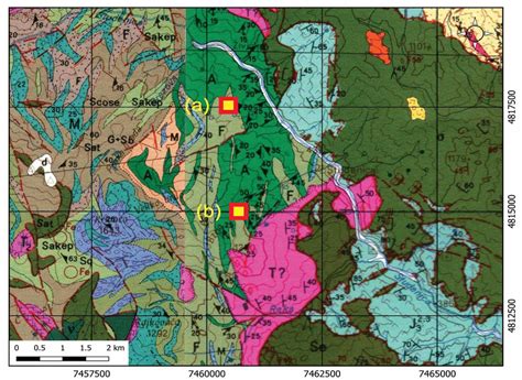 The geological map of Studenica olistoplaque, according to Basic... | Download Scientific Diagram