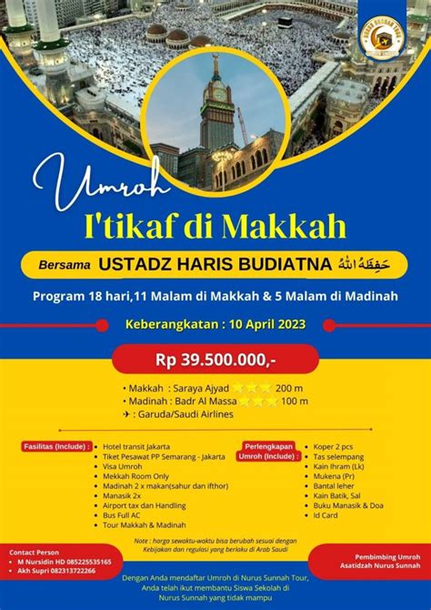 Nurus Sunnah Tour Biro Umroh Haji Yayasan Islam Nurus Sunnah Semarang