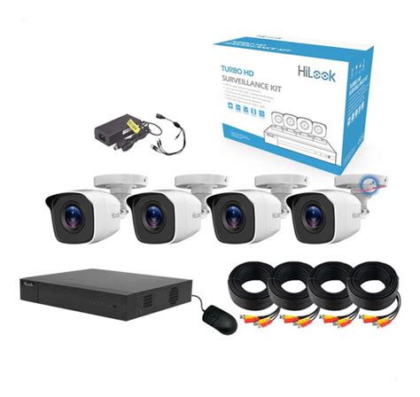 Kit 4 Camaras 2 Mpx Videovigilancia Dvr 4 Hilook Metal 1080p Envío gratis