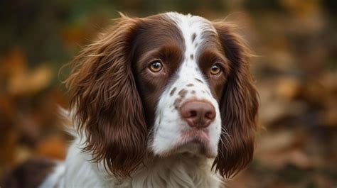 Un Perro Con Manchas Marrones Y Manchas Blancas Foto Premium