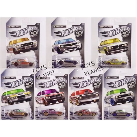 Original Hot Wheels Th Anniversary Zamac Model Cars Set Of In Frn Shopee Malaysia