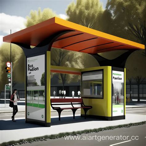 Innovative Futuristic Bus Stop Pavilion Design Ai Art Generator