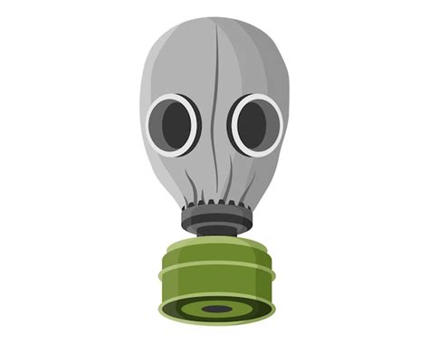 Premium Vector Army Gas Mask Or Respirator For Protection Against