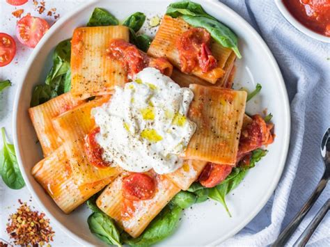 Rigatoni Sauce Tomate Et Burrata Recette Par La Cuisine De G Raldine