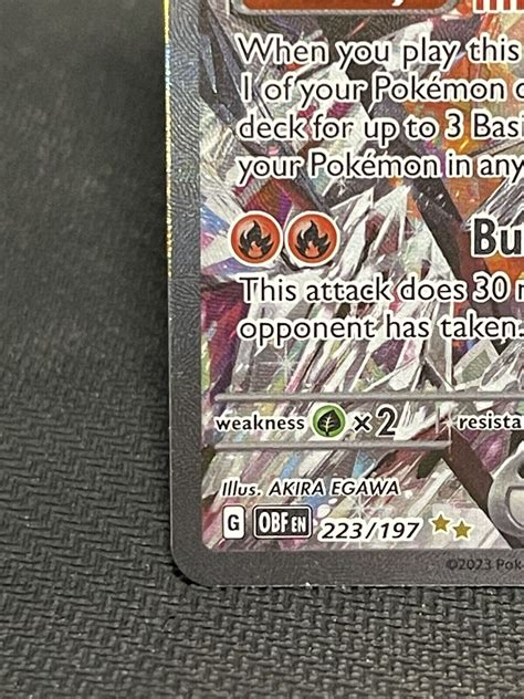 Pok Mon Tcg Charizard Ex Sv Obsidian Flames Holo Special