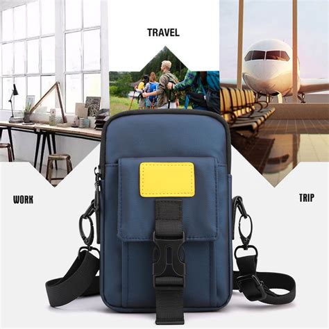 Yyeselk Small Crossbody Bag For Men Mini Messenger Bag Shoulder Bag For Phone Passport