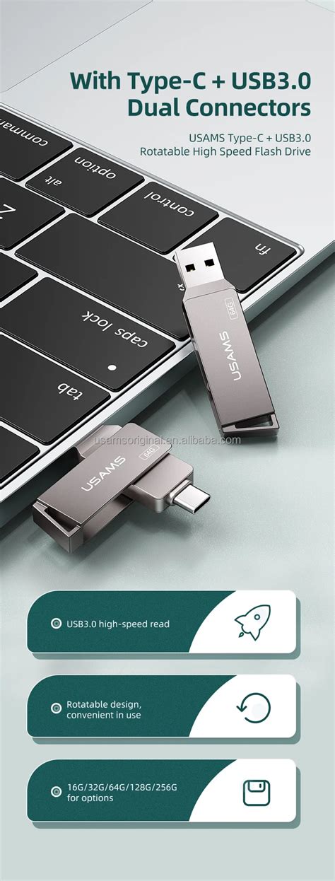 Usams 2023 Oem Memory Stick Usb 3 1 Type C Flash Drive Otg Custom