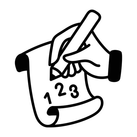 Trendy Writing Numbers 20698039 Vector Art at Vecteezy 