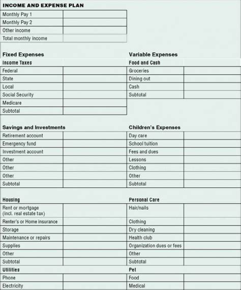 expenses spreadsheet template small business — db-excel.com