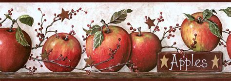 Apple Wallpaper Border Kitchen 2550x895 Wallpaper