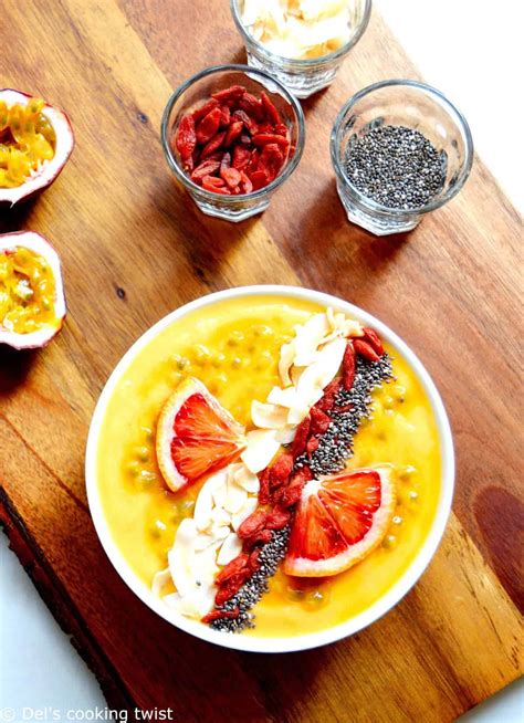 Smoothie bowl tropical à la mangue Del s cooking twist