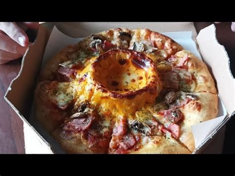 Review Menu Terbaru Domino S Pizza Cheese Volcano Pizza Harga Rp85