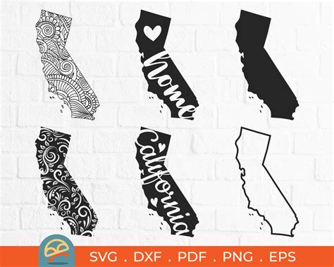 06 California Svg Bundle California Outline Svg California Etsy