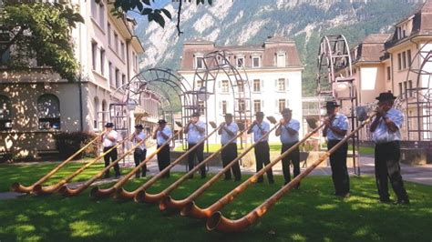 Bilder Amical Cor Des Alpes Alphornbl Ser Alphorn Players