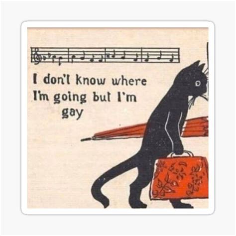 Gay Cat Sticker By Igne Redbubble