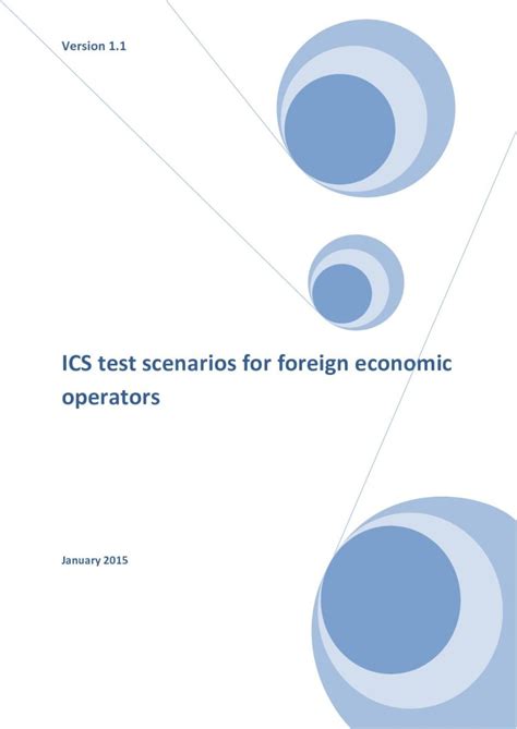 PDF ICS Test Scenarios For Foreign Economic Operators This Document