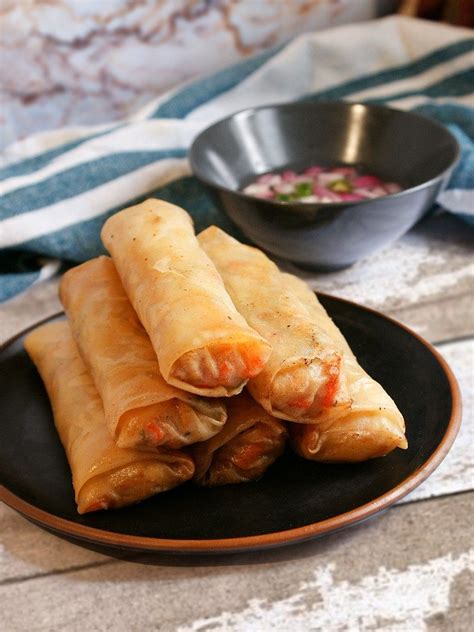 Lumpiang Gulay Vegetable Spring Rolls Recipe Amiable Foods